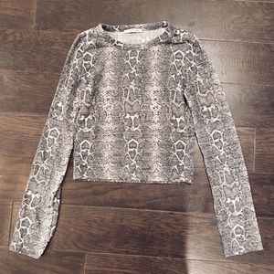 ZARA Snake Skin Top